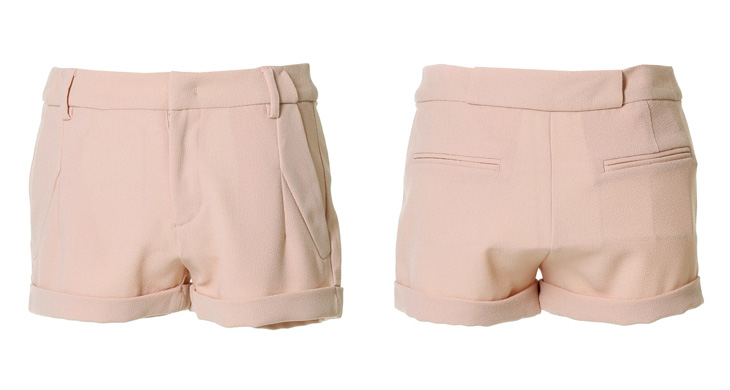 头班车大促 浪漫一身 2014春装新款 中腰女裤 甜美休闲热裤短裤