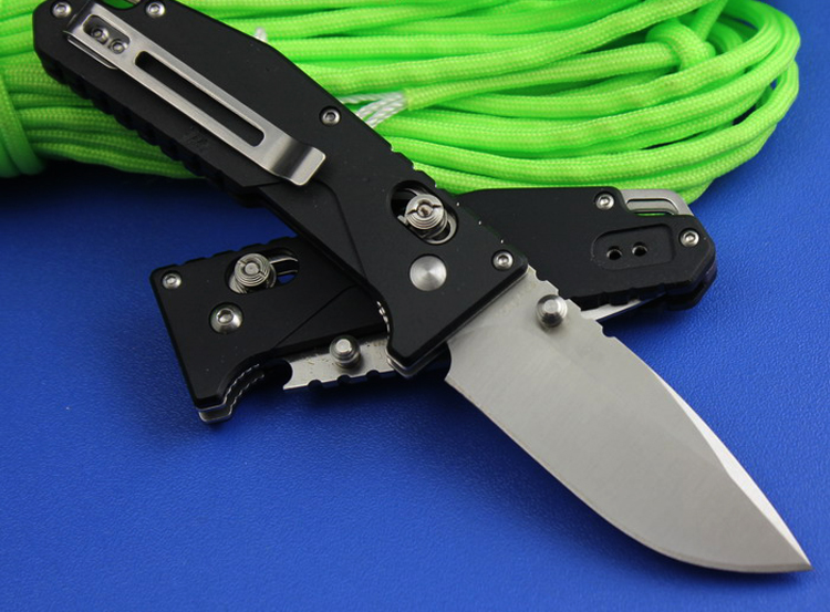 三刃木 工具刀 lb-763黑色 带开瓶器 (户外探险折叠刀,救生军刀,多