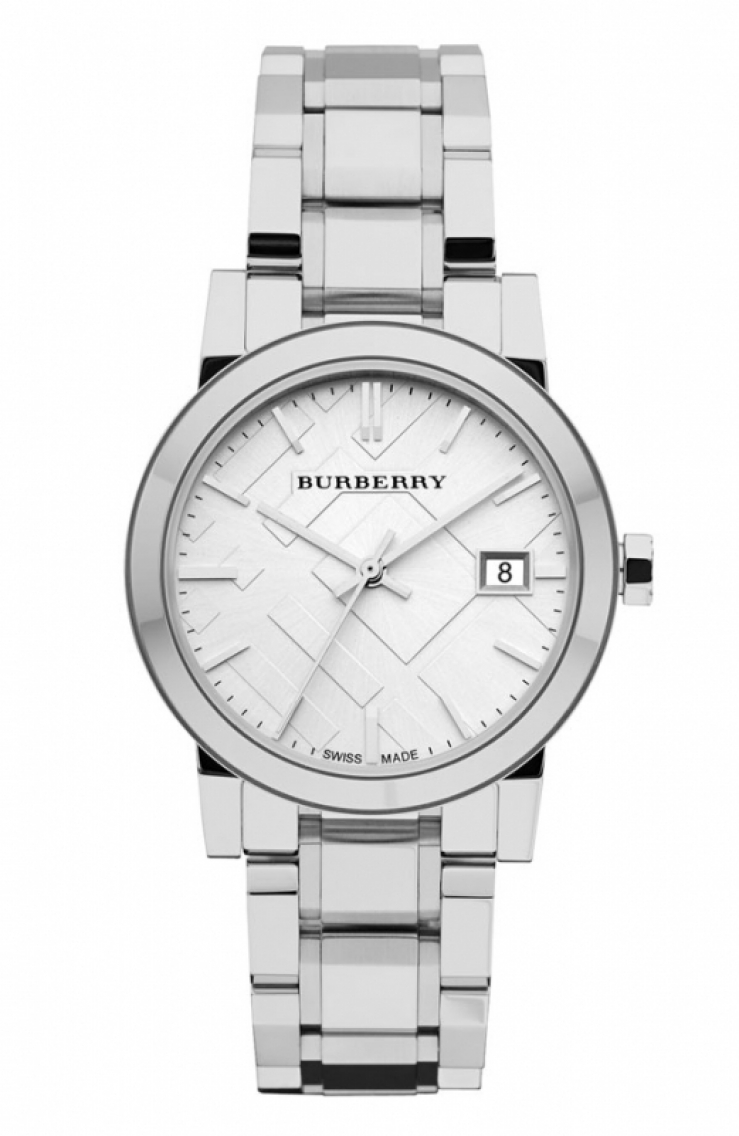 巴宝莉 burberry 女式合金带手表 silver q00074258 one size