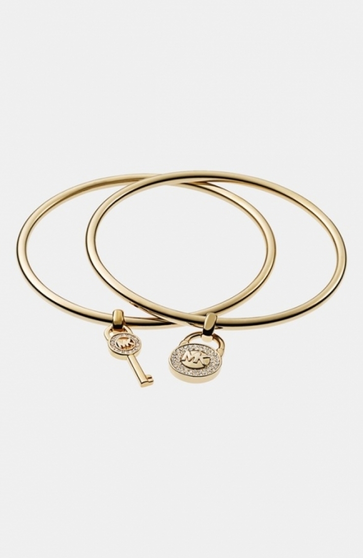 迈克柯尔 michael kors 女式手链 gold/ clear q00076724 one size