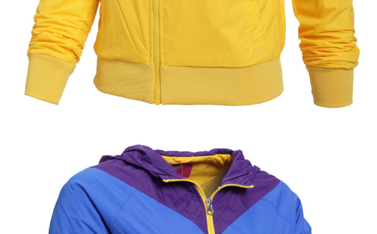 金莱克品牌正品运动外套女长袖 连帽休闲夹克女 防风保暖23322008 黑