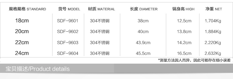 
                                        顺达 加厚304不锈钢压力锅 三层复底高压锅  电磁炉燃气煤气炉通用 锅具 20CM(2-3人)                