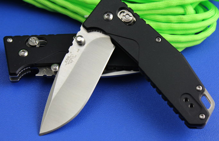 三刃木 工具刀 lb-763黑色 带开瓶器 (户外探险折叠刀,救生军刀,多