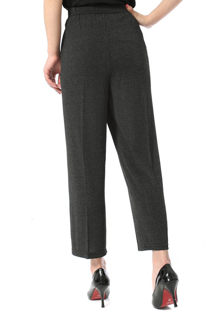 玖蔓姿 2014春夏新款中老年妈妈春装绣花大码水晶麻松紧腰裤子 休闲