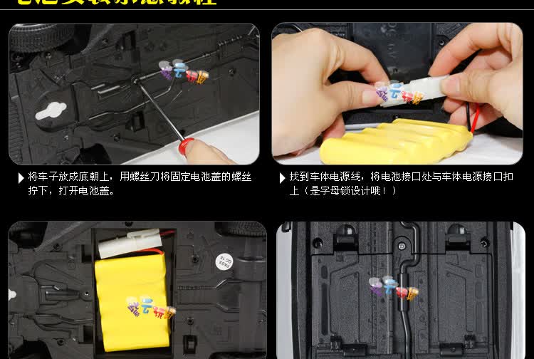 健丰源 1:14宝马遥控车模 充电漂移遥控汽车仿真模型玩具 奔驰28218白