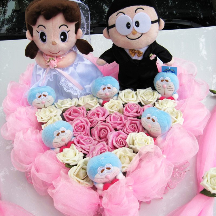 玫瑰纱带.一个机器猫车牌