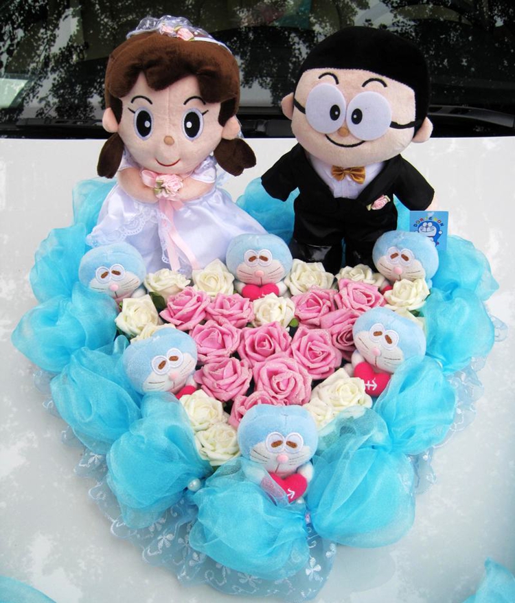 玫瑰纱带.一个机器猫车牌