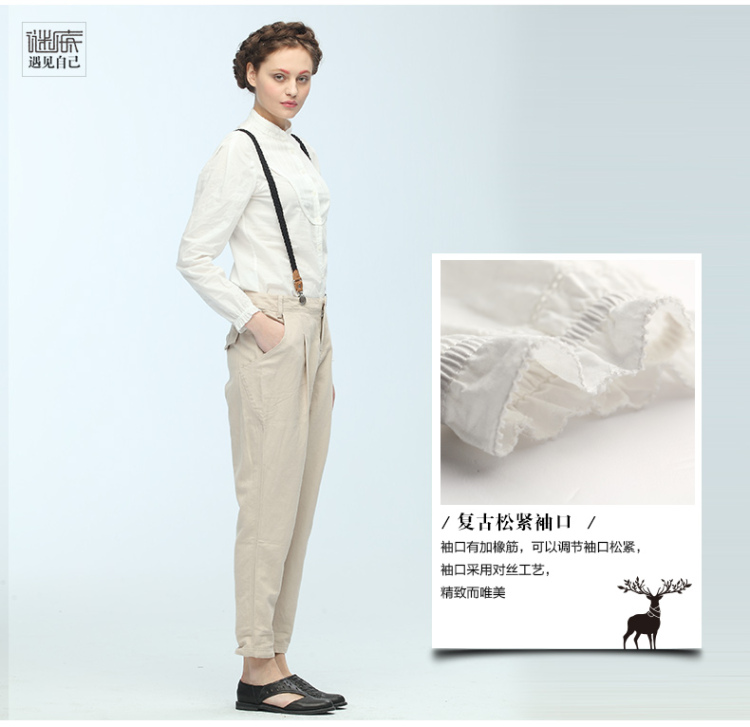 谜底春新 修身百搭纯色衬衫衬衣女4ADC0008 黑色 L