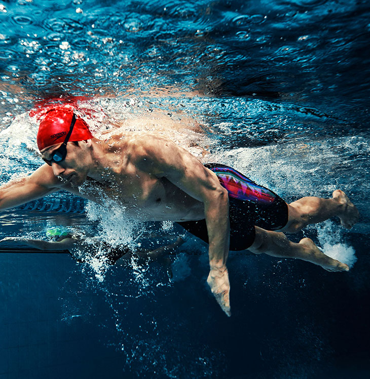 speedo速比涛 男士及膝游泳裤 男装五分泳衣 大码 速干抗氯 u凸囊袋 2