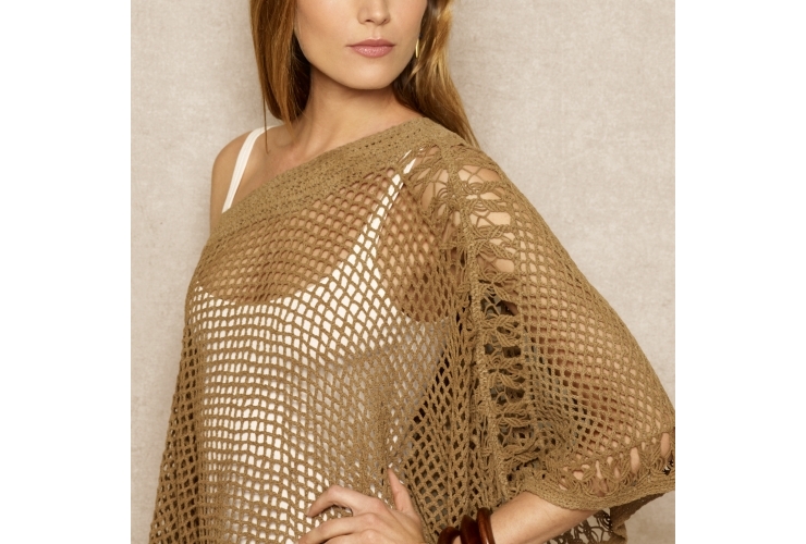 tightly woven rounded neckline. uneven draped silhouette. v-sha