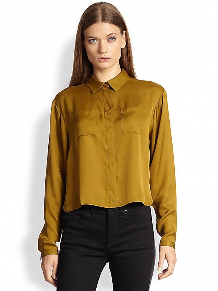 cropped and crisply tailored, a refined silhouette crafted from