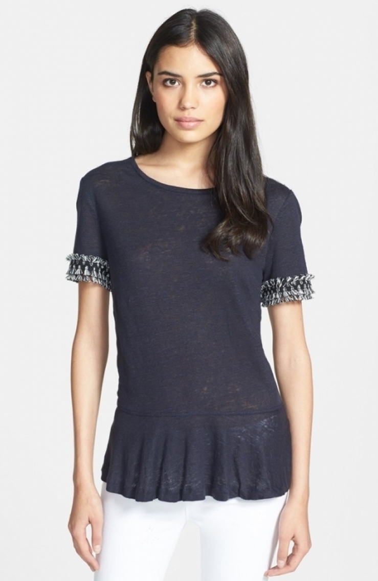 托里伯奇 tory burch 女式短袖t恤 medium navy q00078452 xs