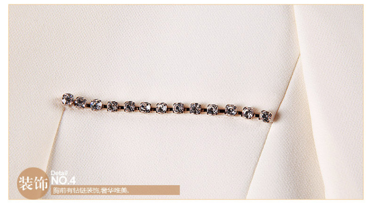 Ditto迪图秋季新品韩版链条可拆卸花边百搭修身短外套女长袖 D14EC302 黑色 L