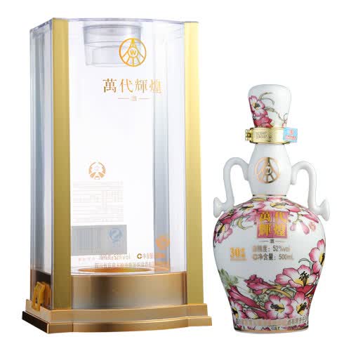 五粮液万代辉煌30年珍藏,传承五粮液传统工艺,精心酿制而成,口感独特.