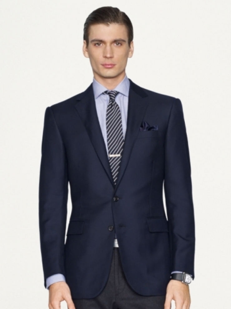 拉夫劳伦马球 polo by ralph lauren 男式休闲西装 dark navy q