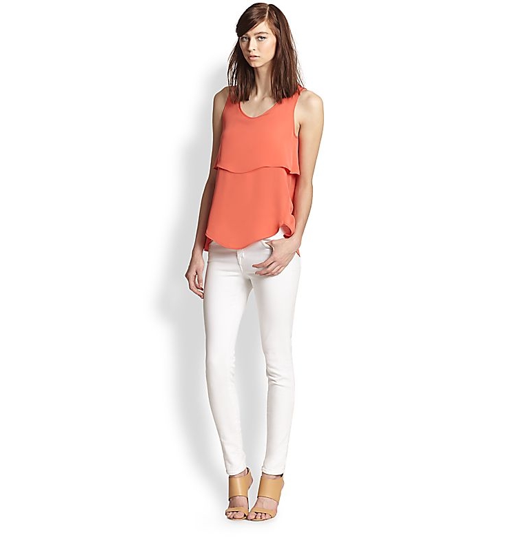 code : q00147491  color : light sage  this flowing silk tankiss