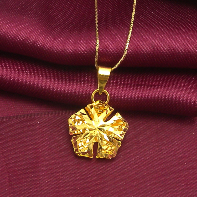 金太福钻石 24k纯金 999千足金吊坠 结婚黄金吊坠 女士款 正品1.79g