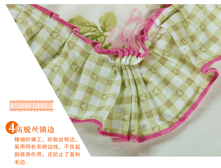 悟妙家纺韩版蝴蝶结床头罩 全棉床头防尘套 荷塘月色 180*50cm