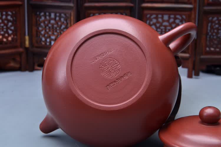壹壶知雅 陈菊华国家级助工【全手工仿古壶】朱泥大红袍 紫砂茶具茶壶