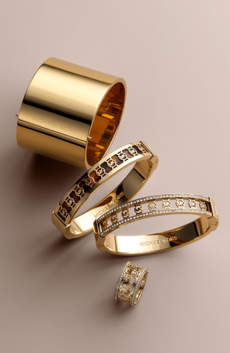 迈克柯尔 michael kors 女式戒指 rose gold/ gold quartz q00037322