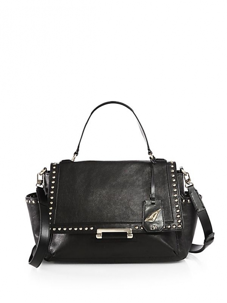 code : q00142523  color : black  a border of faceted studs lends