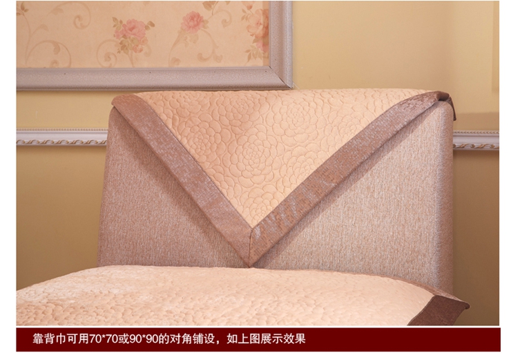子恒家纺短毛绒沙发垫 烟灰色 90cm*210cm