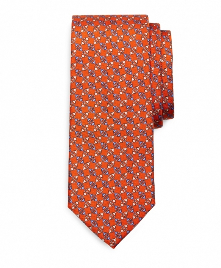 布克兄弟 brooksbrothers 男式领带 orange q00169433 regular