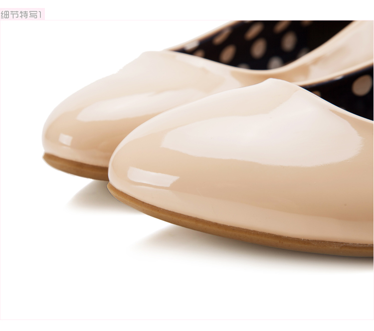 如熙2013正品甜美浅口搭扣单鞋尖头舒适内增高女单鞋130604 丹粉色 37