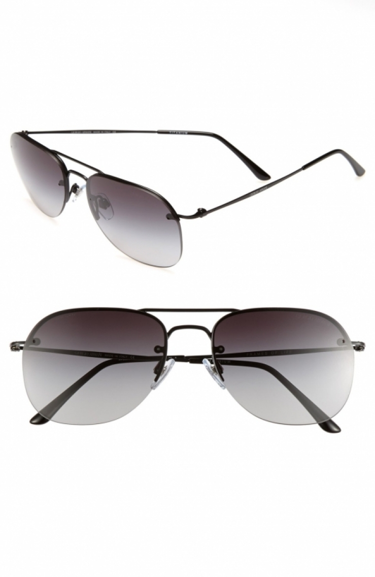 乔治阿玛尼 giorgio armani 男式太阳镜 matte black q00020686