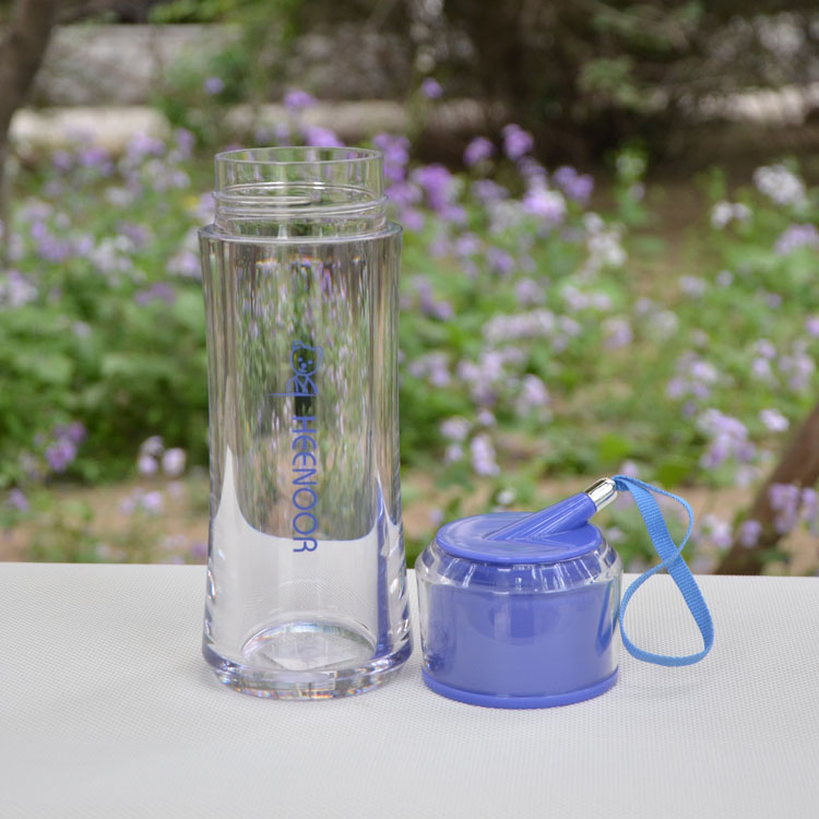 
                                        希诺PC口杯 塑料杯子运动水杯带提绳XN-8012 红色                