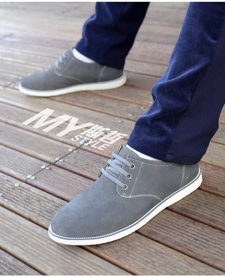 【西征客-舒特】男士英伦头层牛皮休闲皮鞋商务休运动鞋真牛皮男鞋子