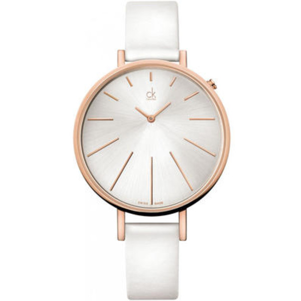 calvin klein 卡尔文·克莱恩 女士精美时尚石英表 k3e236l6 银色