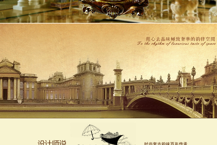 
                                        丽盛唯我独尊创意时尚挂钟静音欧式田园仿古客厅石英钟表摆钟个性时钟挂表挂钟双面挂钟 FB8141KY                