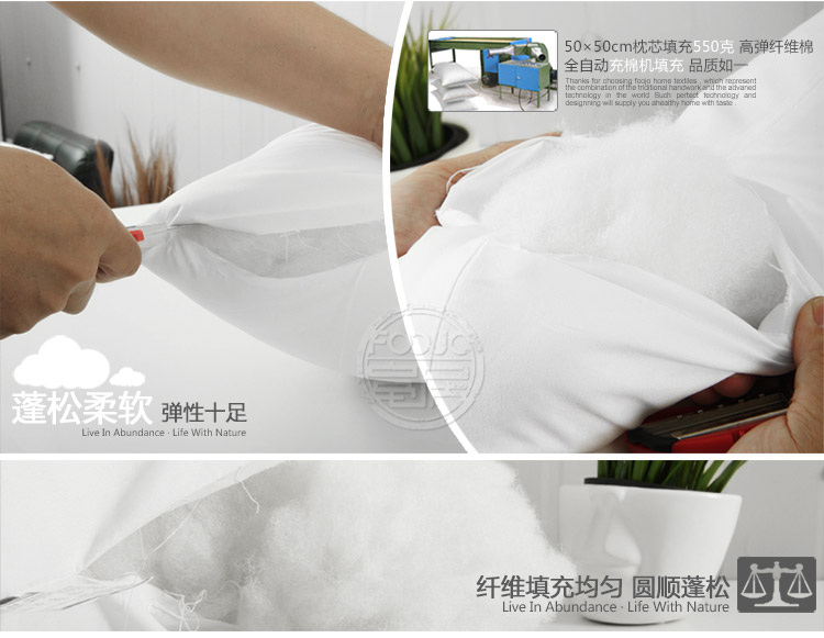 
                                        富居 抱枕芯 （腰靠） 45*45cm适用于45*45cm抱枕套                