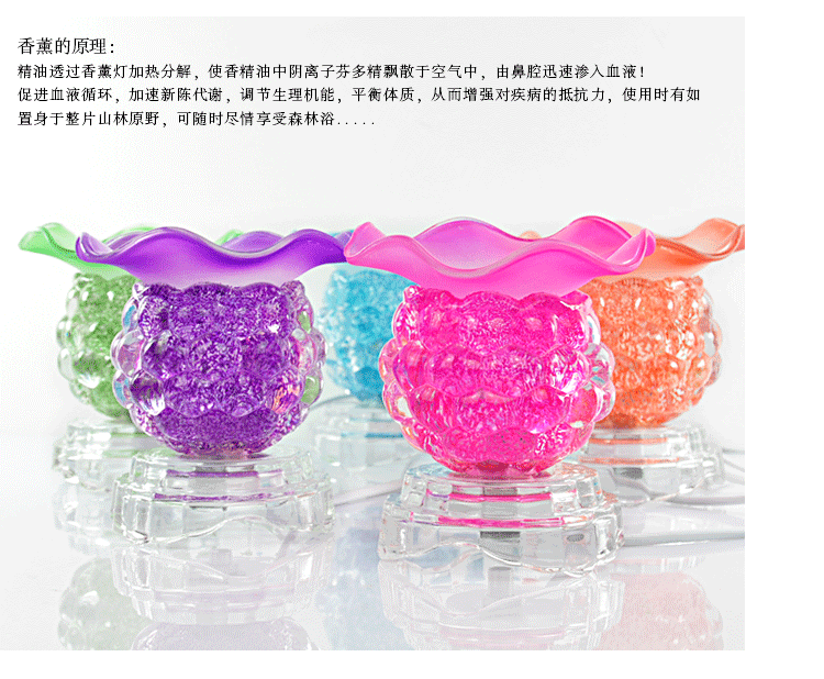 
                                        美思研 小葡萄插电香薰灯 电子香薰炉 精油灯 熏香灯 粉红色                