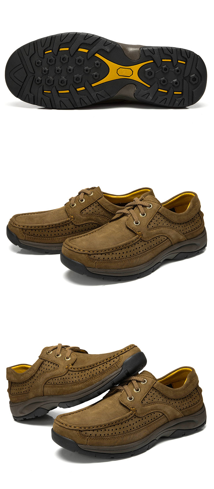 今日团购:仅285元即可享受骆驼牌 真皮磨砂日常休闲户外休闲男鞋,猪皮