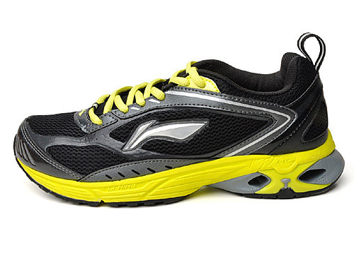 李宁lining 男子炫酷配色个性透气鞋款弓减震跑步鞋-arhg017-1 黑色