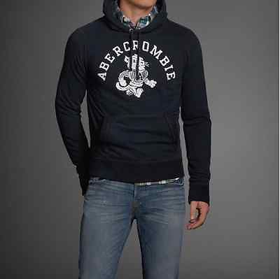 abercrombie&fitch 阿贝克隆比&费奇 男士纯棉连帽长袖套头字符卫衣