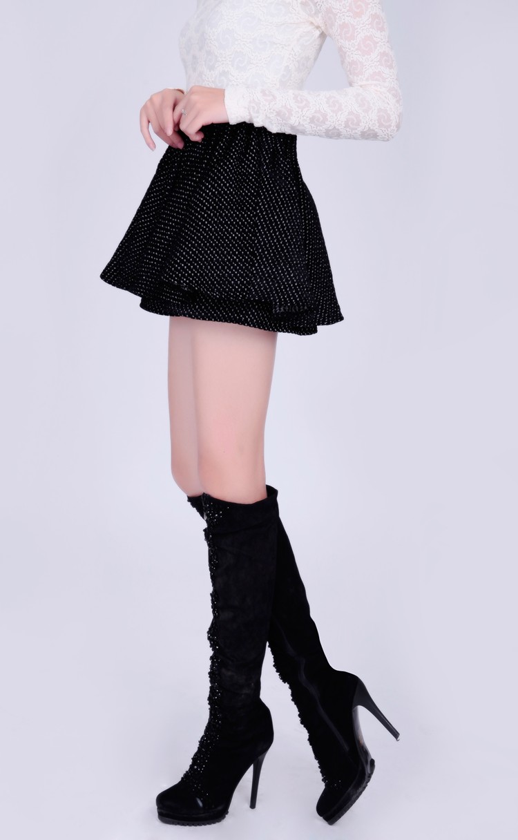 mailljor 2014春季女装新款气质裙子 时尚新款女短裙精品提花裙子k002