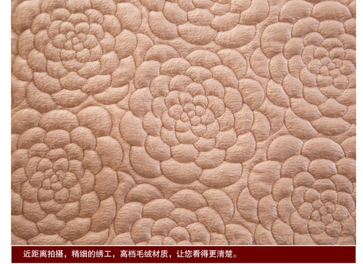 子恒家纺短毛绒沙发垫 烟灰色 90cm*210cm