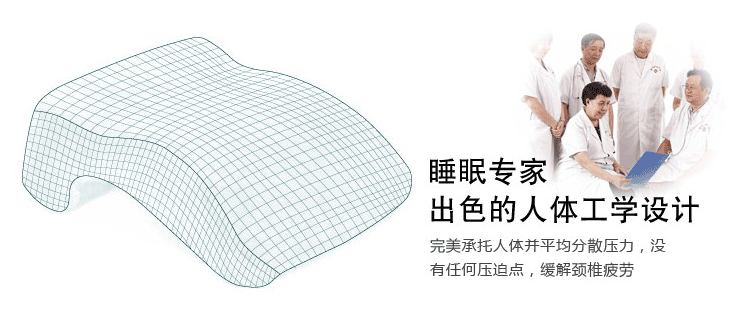 思侬学生午睡枕头 趴睡枕头 办公室午休枕头趴枕抱枕靠枕 记忆棉 深蓝色