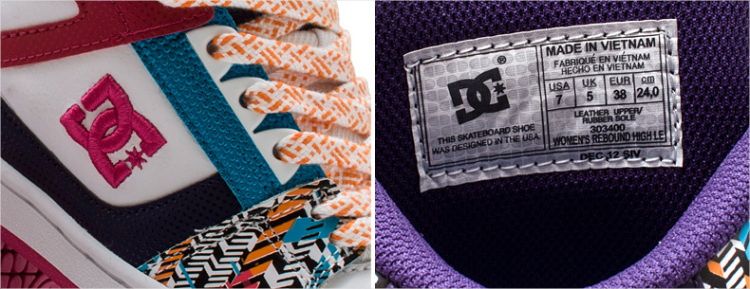 dcshoes女滑板鞋 rebound high le 303400 tpm 38