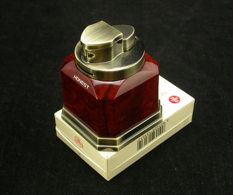 希洛shiloh桌面大型台式气体打火机强劲直冲火焰雪茄打火机工具办公室