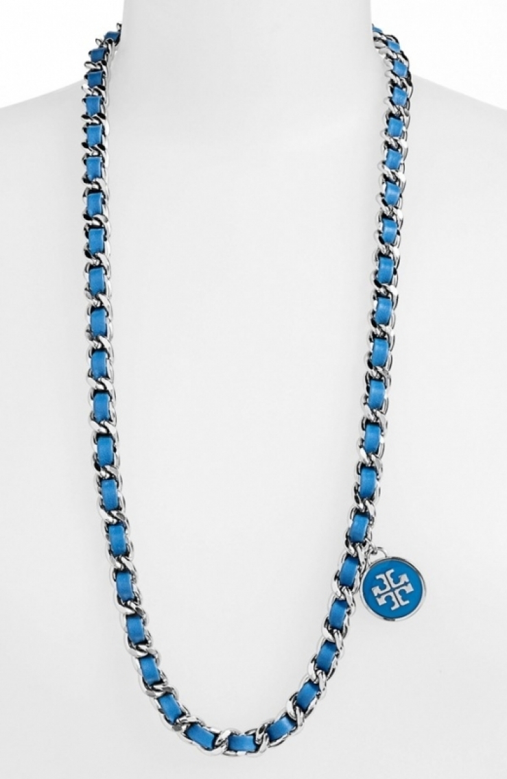 托里伯奇 tory burch 女式项链 evening sky/ silver q00078665 one