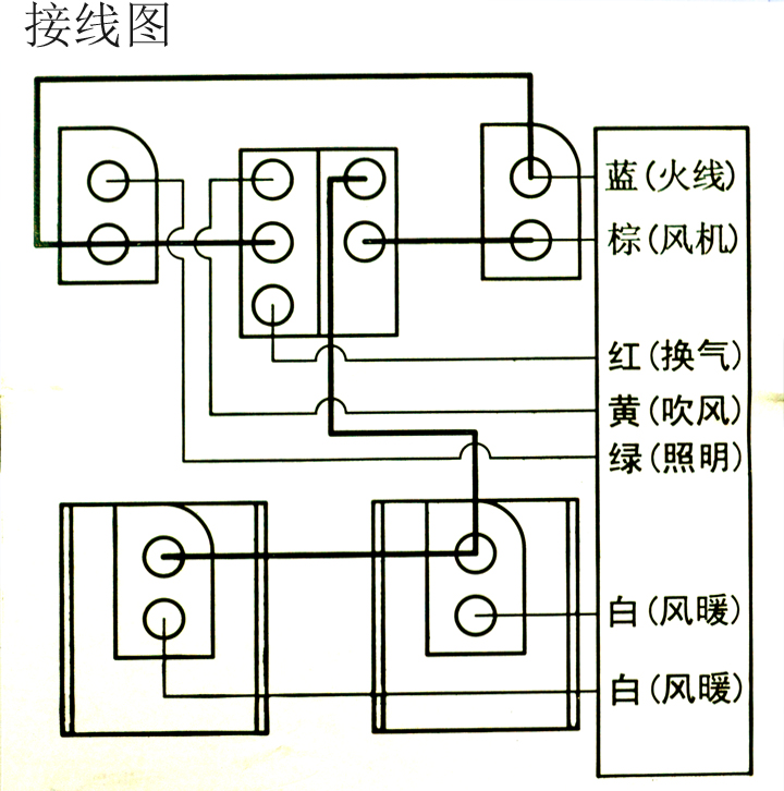 好太太浴霸开关接线图