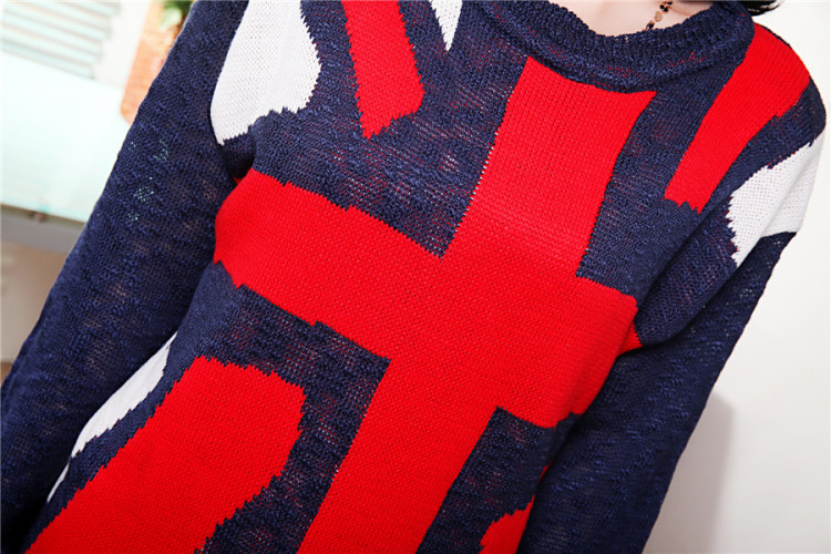 【货到付款】凡特斯汀fantastic 2013韩版新款宽松国旗风英国米字旗