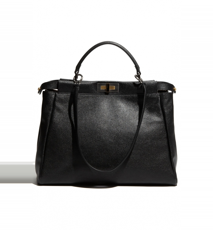 satchel, separated into two compartments by a center divider