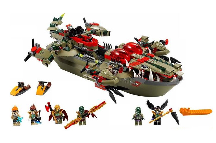 乐高(lego)chima 气功传奇系列 鳄霸王指挥舰 儿童积木拼插玩具 l700