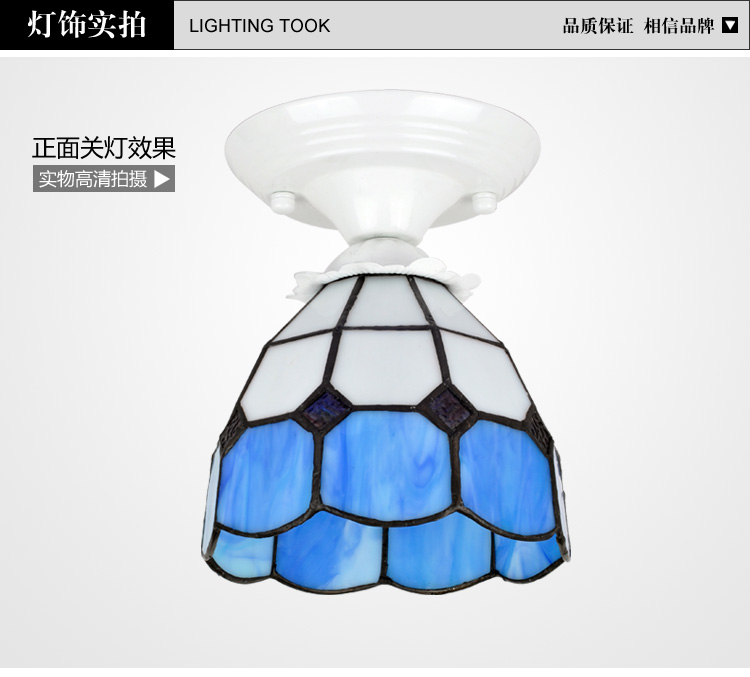
                                        波西米亚 LED吸顶灯 玄关走廊过道灯 门厅灯具帝凡尼 配带6瓦磨砂LED白光                