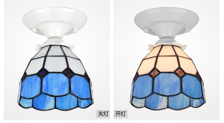 
                                        波西米亚 LED吸顶灯 玄关走廊过道灯 门厅灯具帝凡尼 配带6瓦磨砂LED白光                